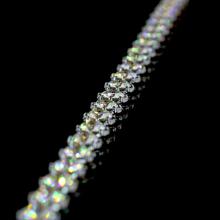 14kt Yellow Gold Lab Diamond Tennis Necklace