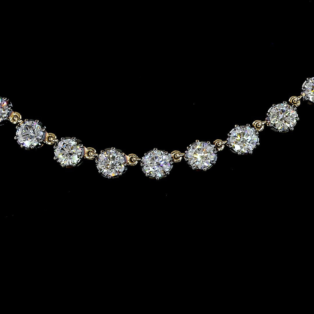 14kt Yellow Gold Lab Diamond Tennis Necklace