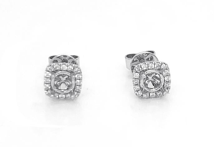 18kt White Gold Diamond Mounting