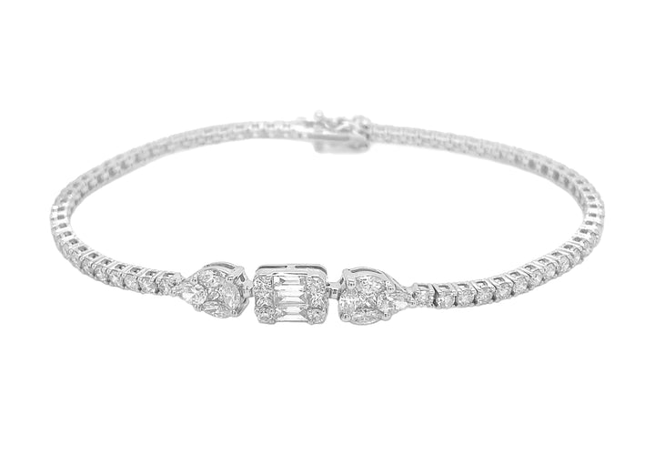 18kt White Gold Diamond Bracelet