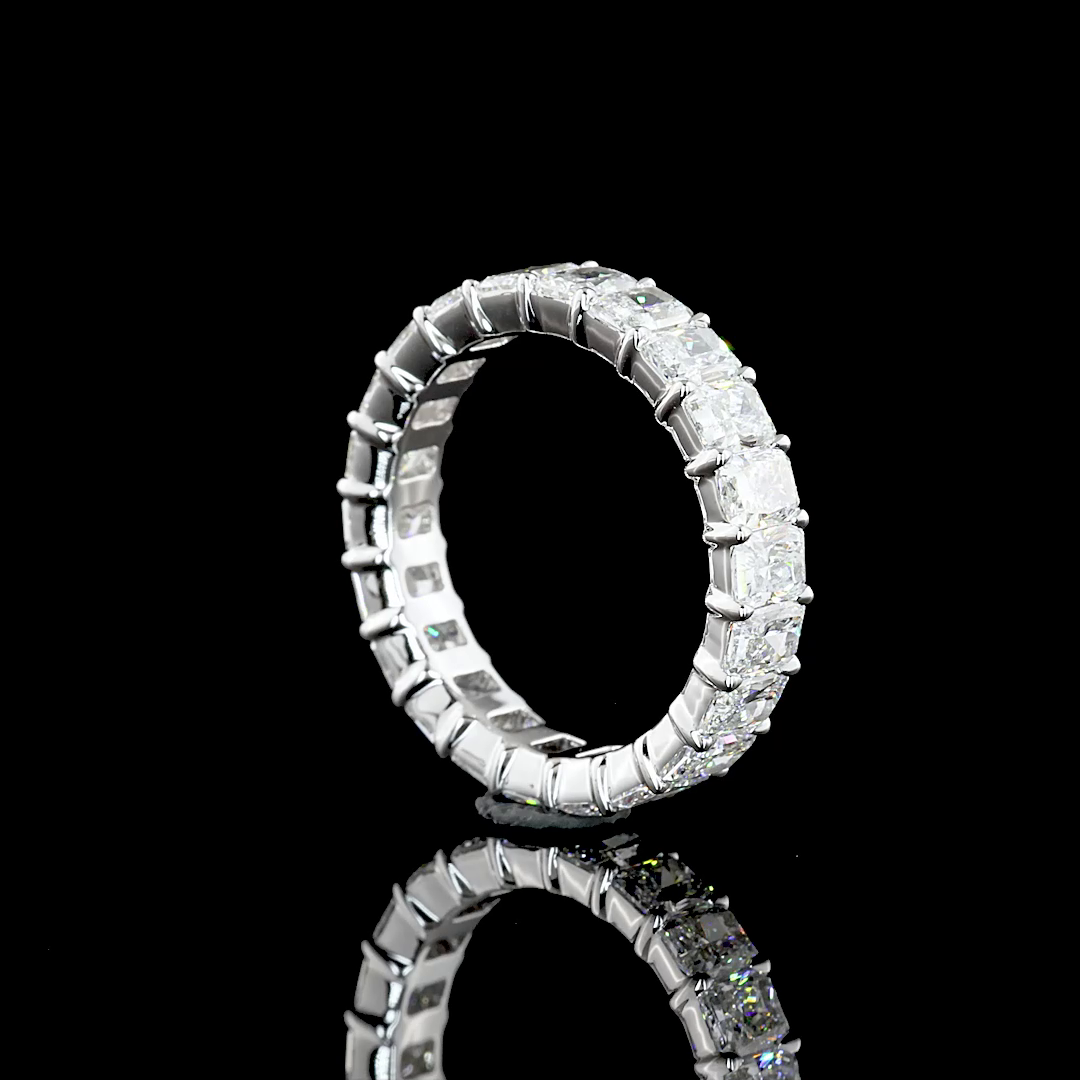 14kt White Gold Lab Diamond Eternity Band