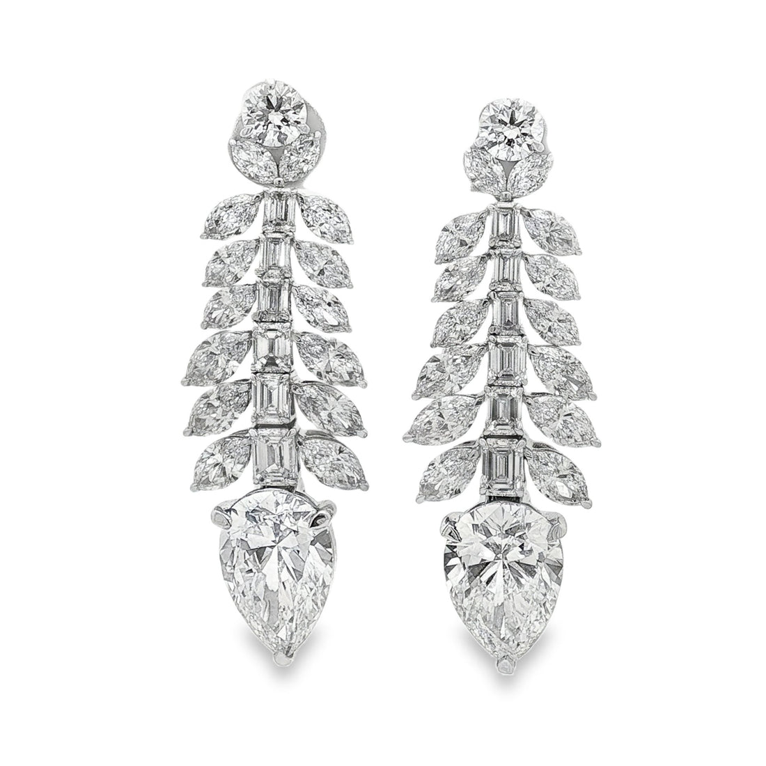 14kt White Gold Lab Diamond Earrings