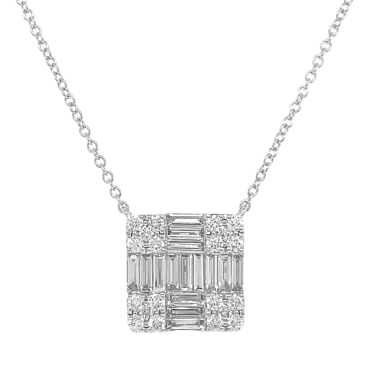 18kt White Gold Diamond Pendant