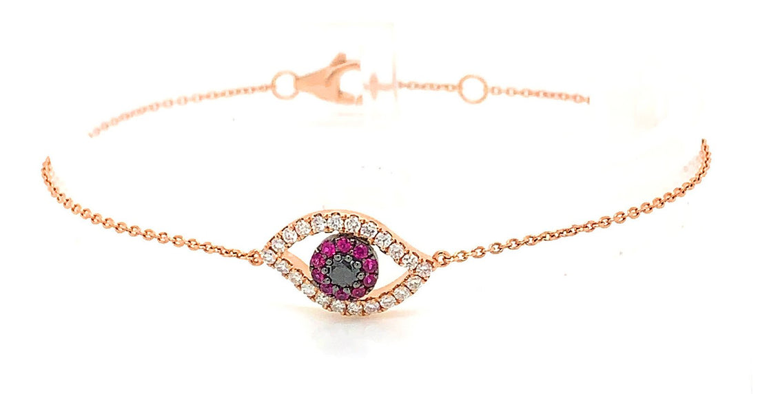 18kt Rose Gold Diamond Bracelet