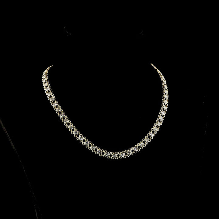 14kt Yellow Gold Lab Diamond Necklace