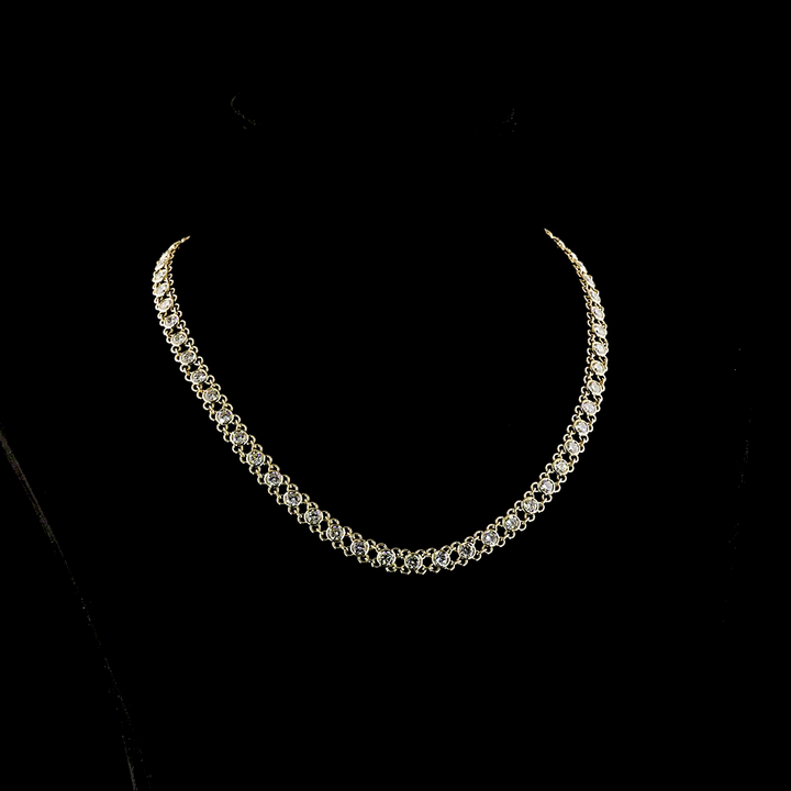 14kt Yellow Gold Lab Diamond Necklace