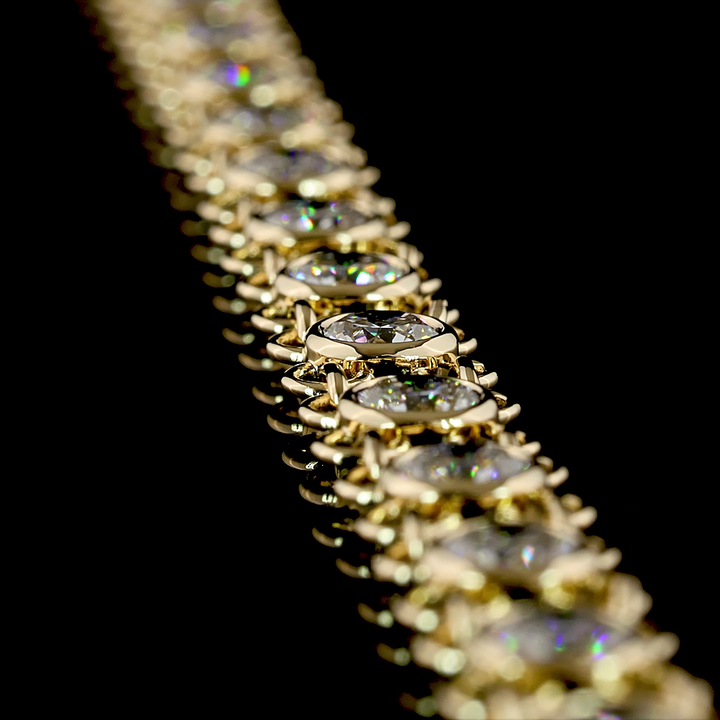 14kt Yellow Gold Lab Diamond Necklace