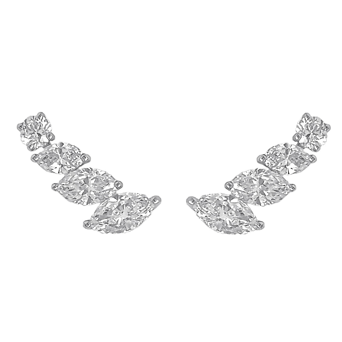 18kt White Gold Diamond Earrings