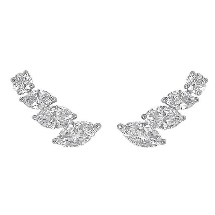 18kt White Gold Diamond Earrings