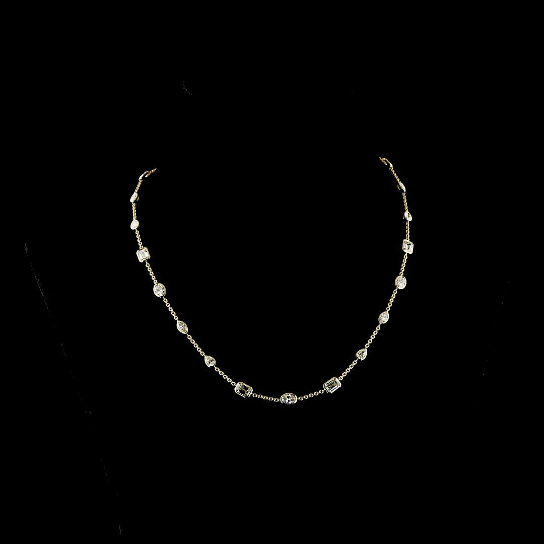 14kt Yellow Gold Lab Diamond Necklace