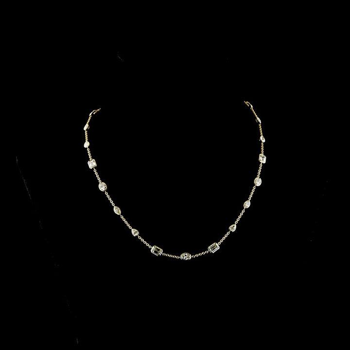14kt Yellow Gold Lab Diamond Necklace