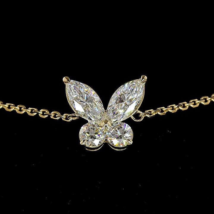 14kt Yellow Gold Lab Diamond Bracelet