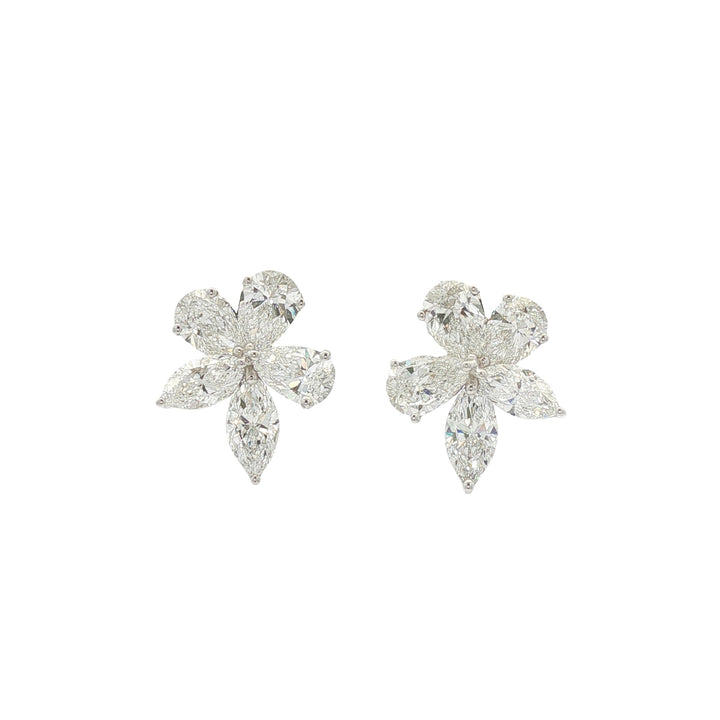18kt White Gold Lab Diamond Earrings