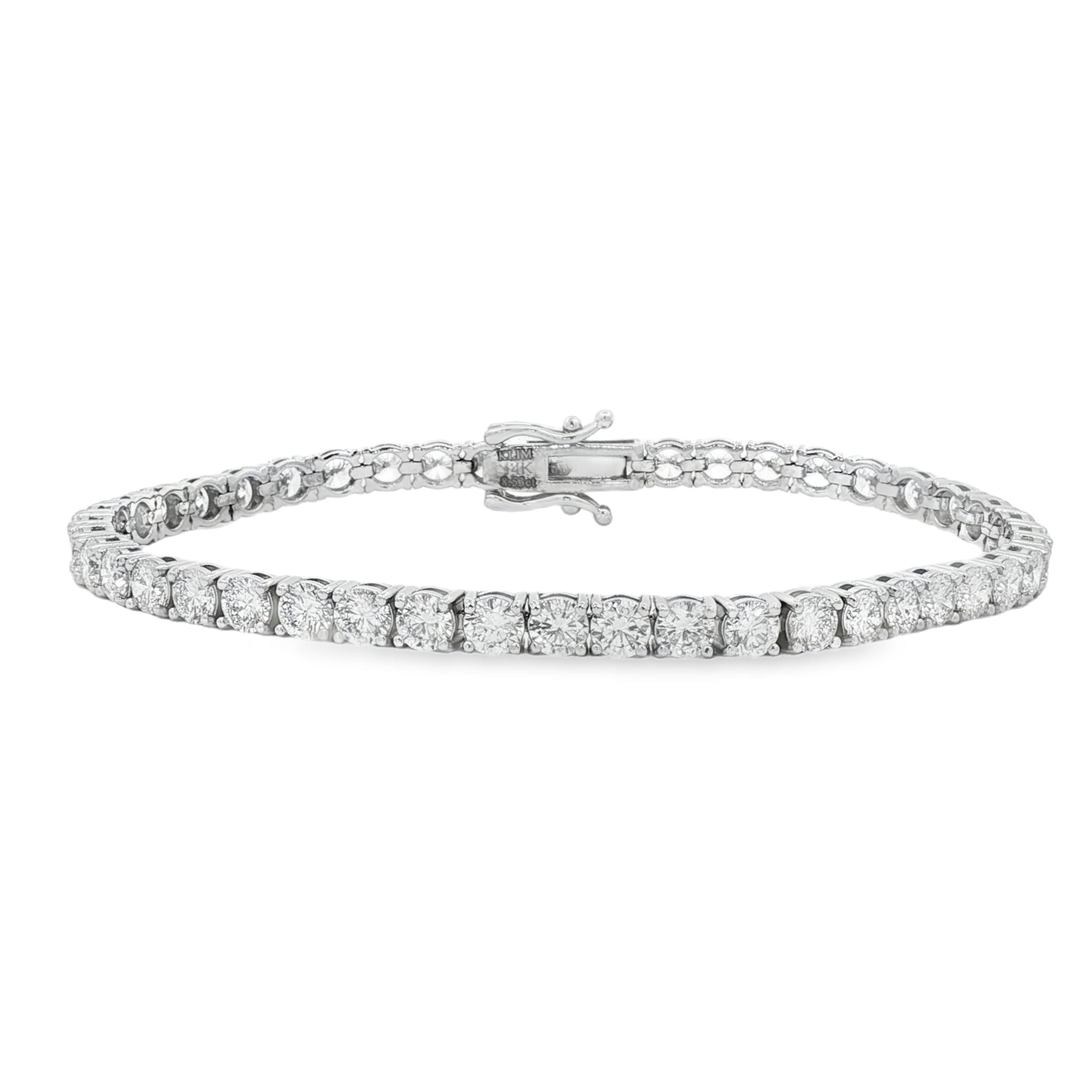 14kt White Gold Lab Diamond Tennis Bracelet