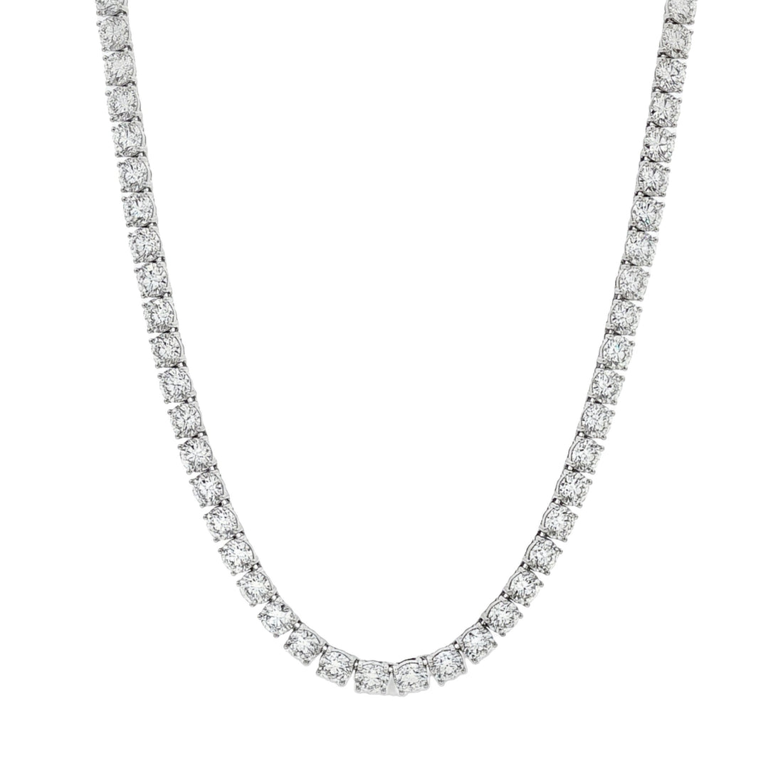 14kt White Gold Lab Diamond Tennis Necklace