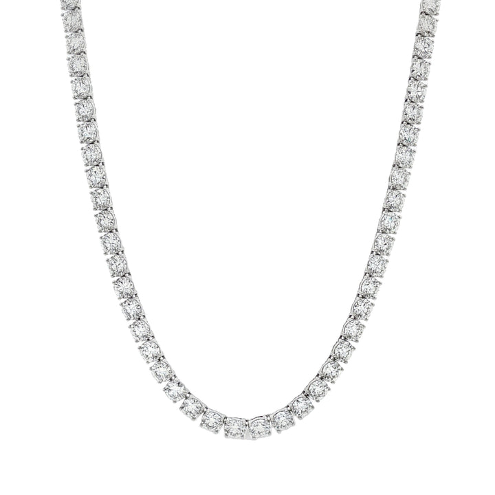 14kt White Gold Lab Diamond Tennis Necklace