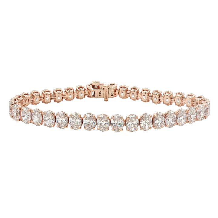 14kt Rose Gold Lab Diamond Tennis Bracelet