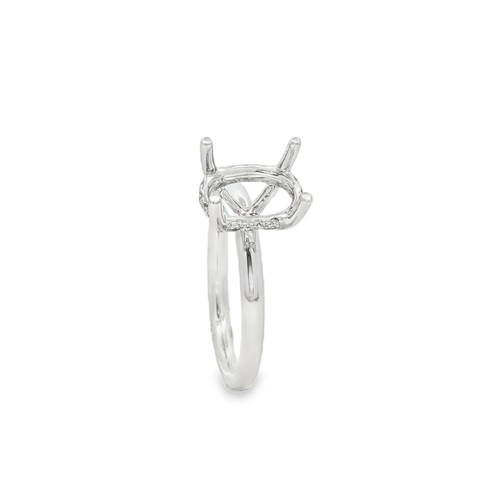 18kt White Gold Diamond Semi-Mount