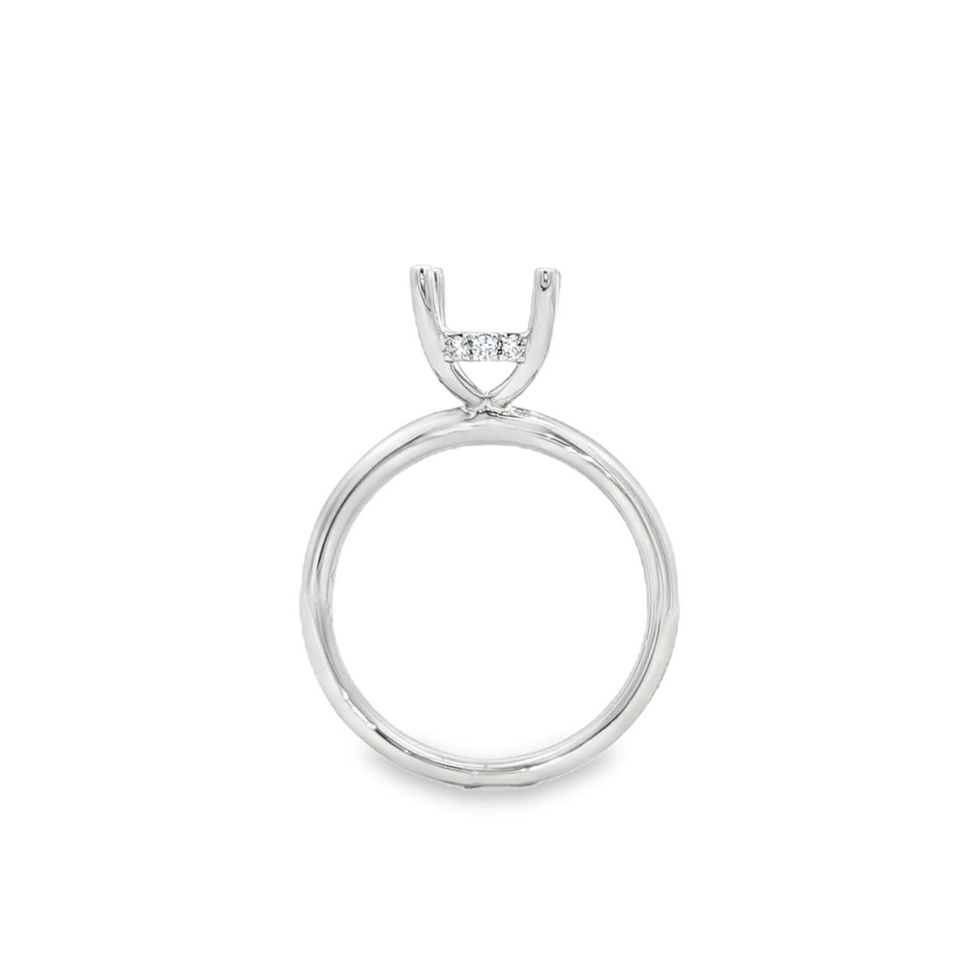 18kt White Gold Diamond Semi-Mount