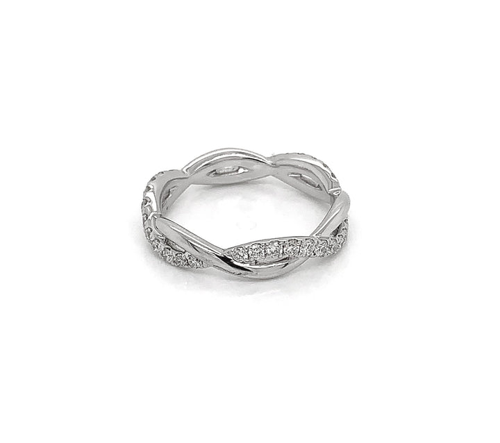 18kt White Gold Diamond Band