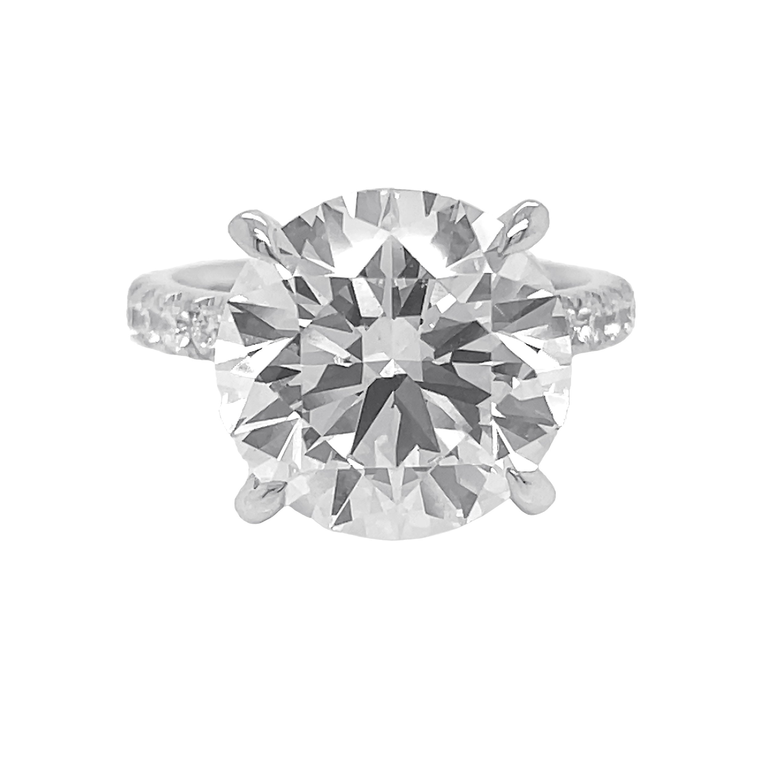 4kt White Gold Lab Diamond Ring