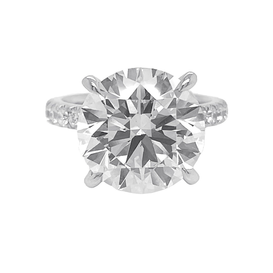 4kt White Gold Lab Diamond Ring