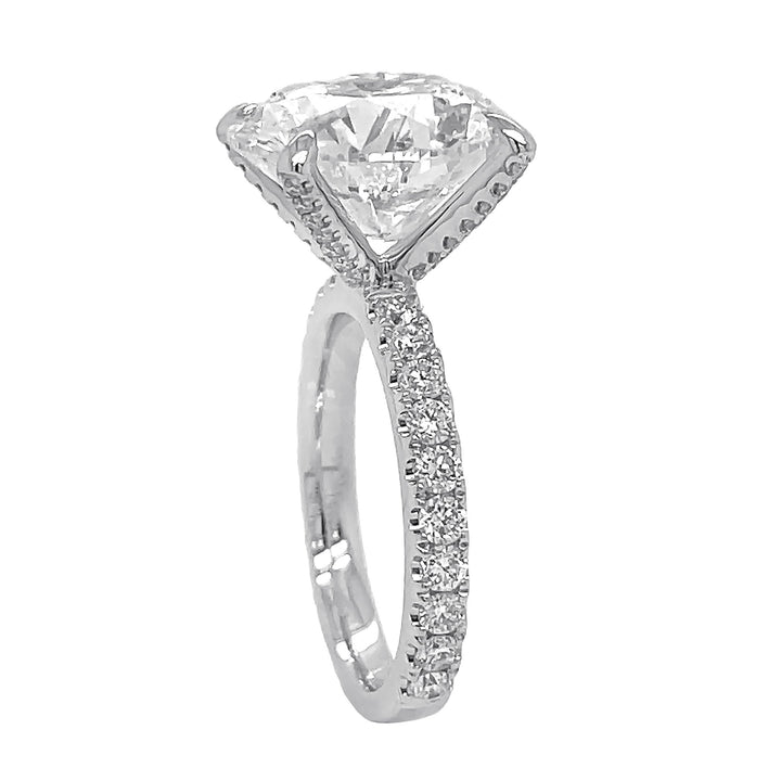 4kt White Gold Lab Diamond Ring