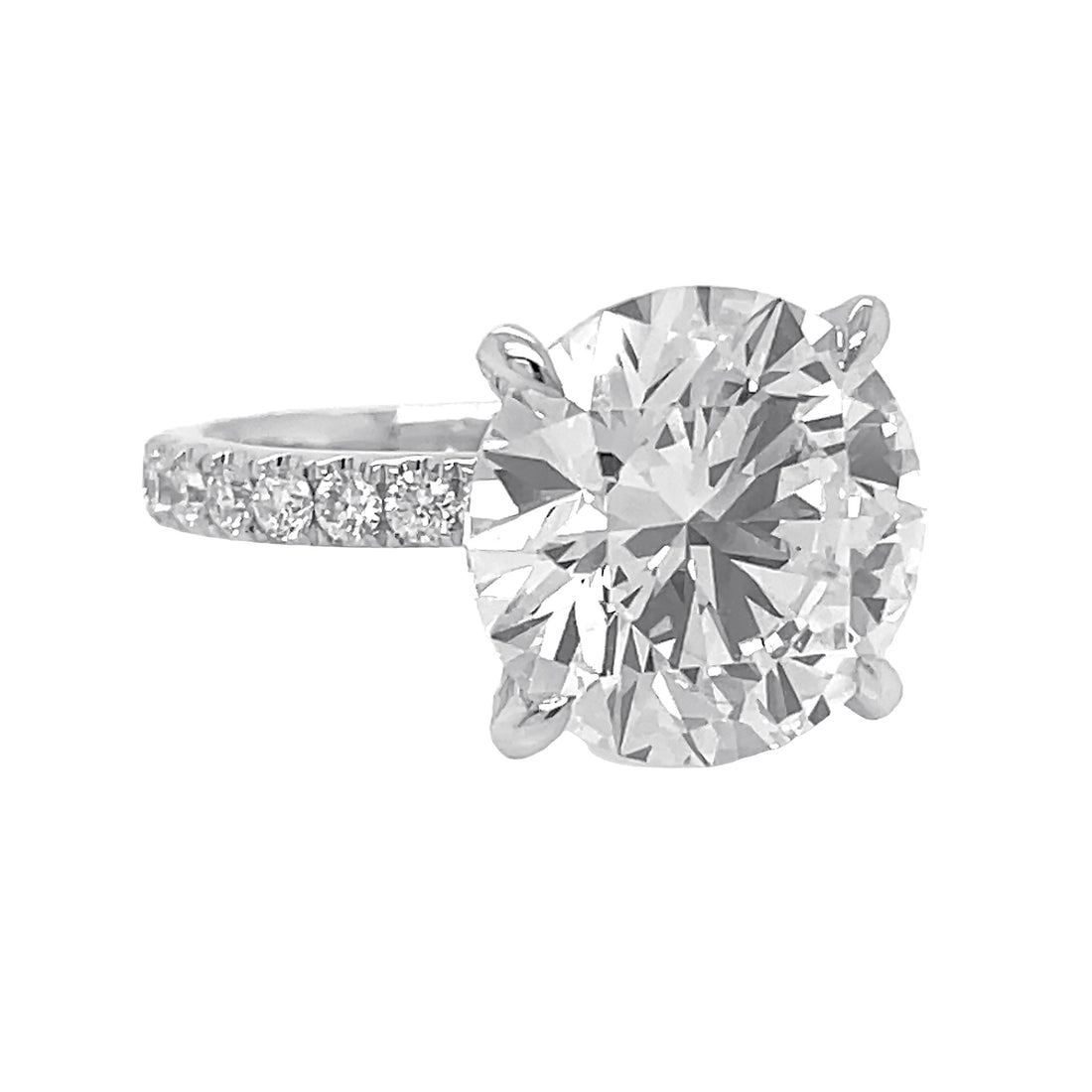 4kt White Gold Lab Diamond Ring