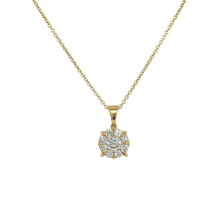 18kt Yellow Gold Diamond Pendant