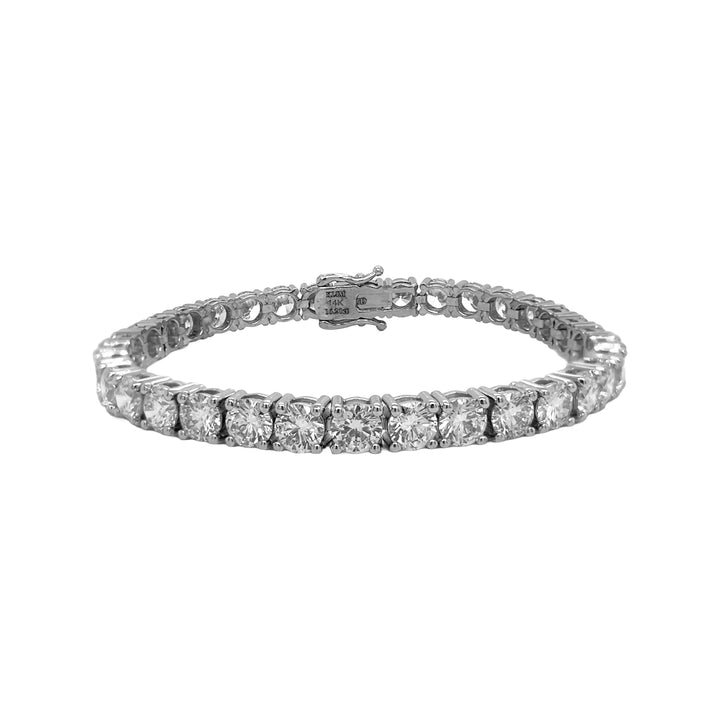 14kt White Gold Lab Diamond Tennis Bracelet