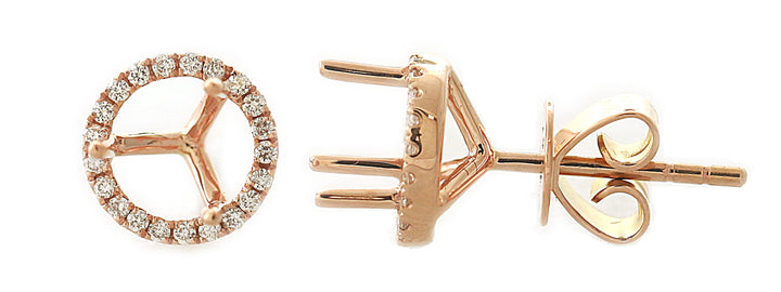 18kt Rose Gold Diamond Earrings Jackets