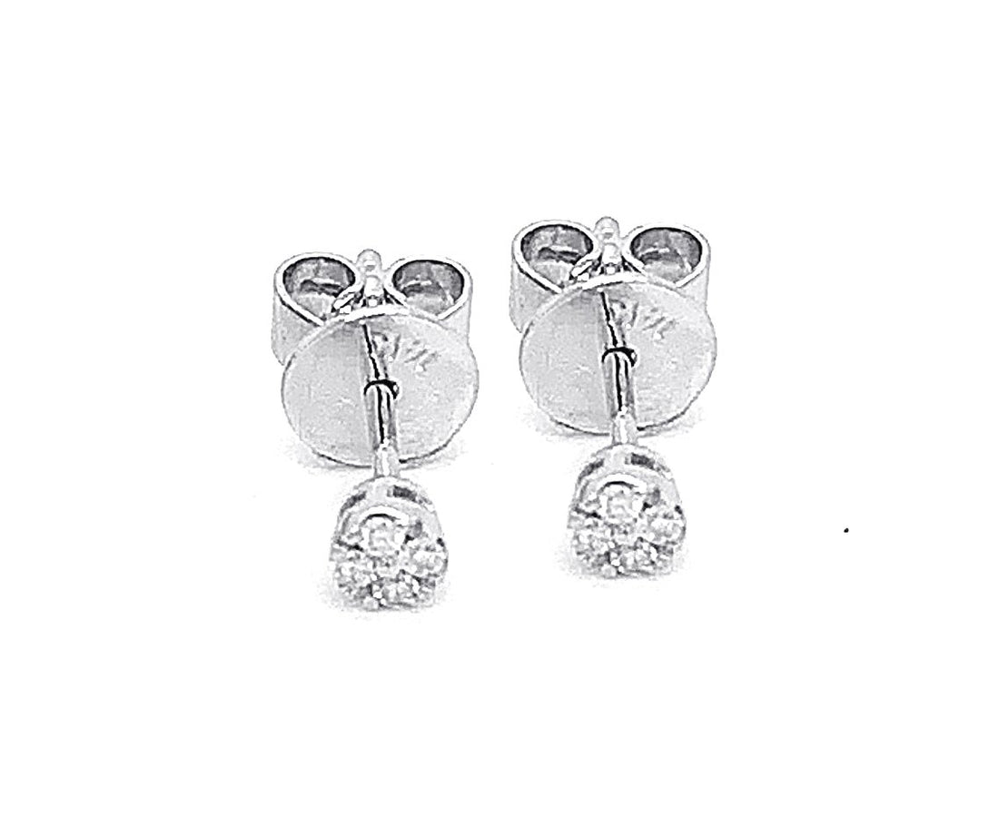 18kt White Gold Diamond Earrings
