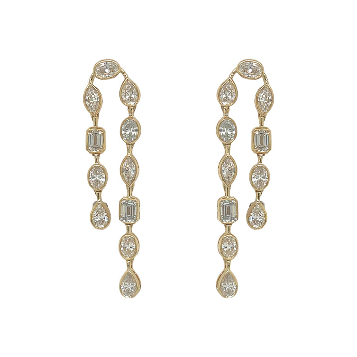 14kt Yellow Gold Lab Diamond Earring