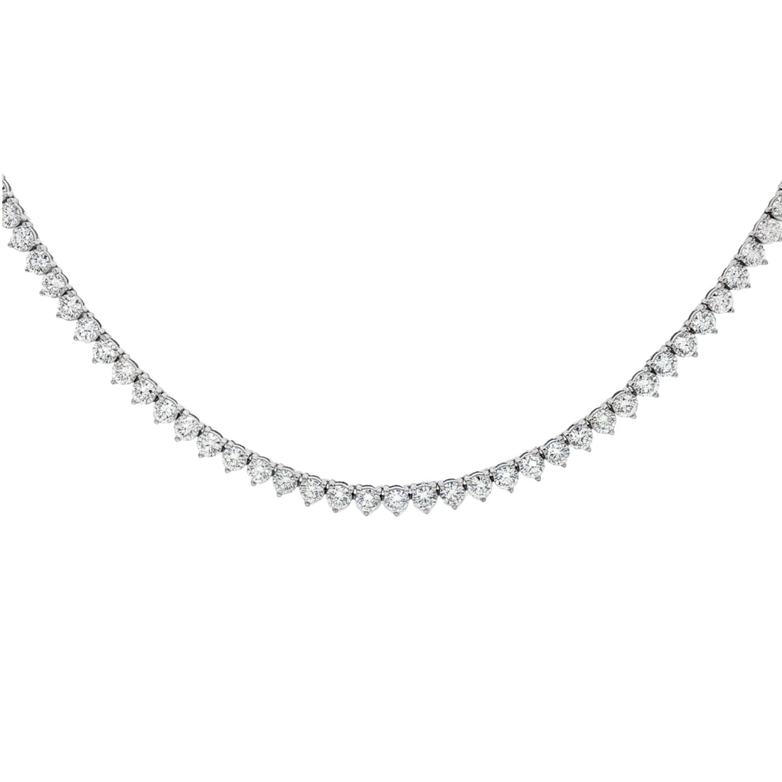14kt White Gold Lab Diamond Tennis Necklace