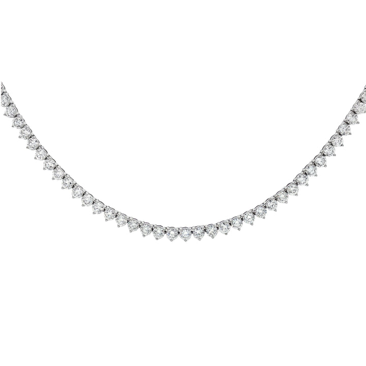 14kt White Gold Lab Diamond Tennis Necklace