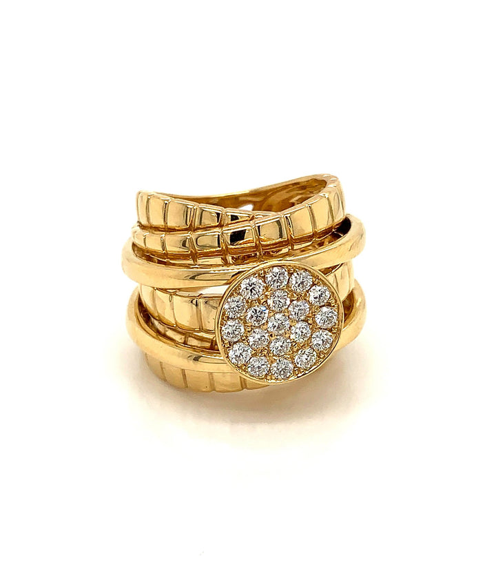 18kt Yellow Gold Diamond Ring