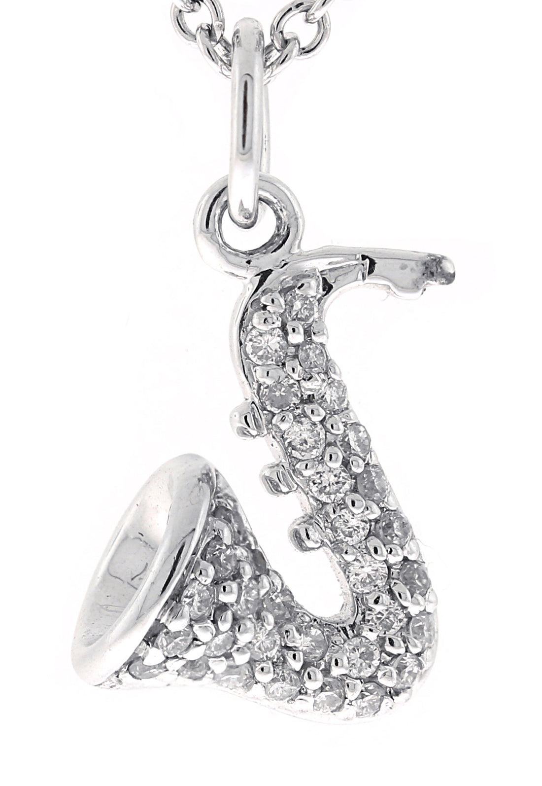 18kt White Gold Diamond Pendant