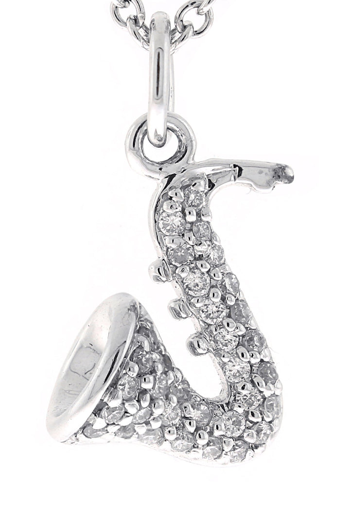 18kt White Gold Diamond Pendant