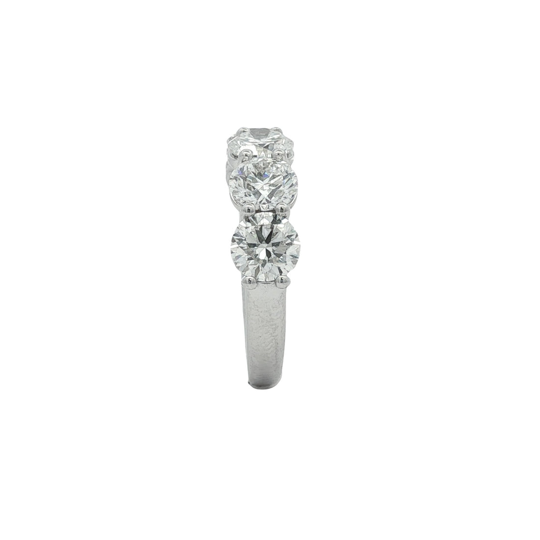 14kt White Gold Lab Diamond Band