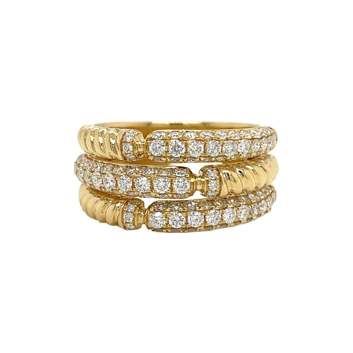 18kt Yellow Gold Diamond Ring