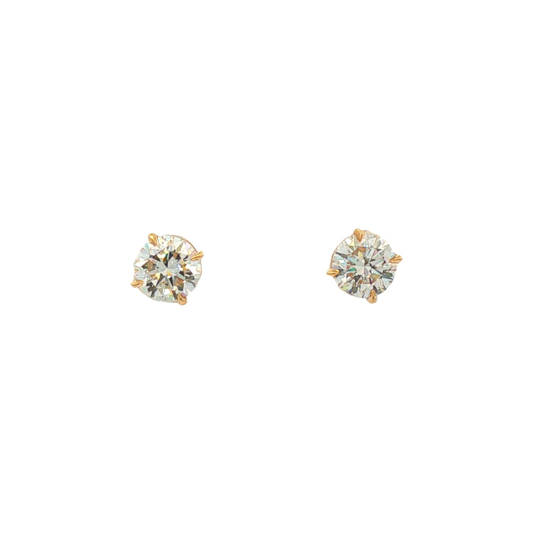 14kt Yellow Gold Lab Diamond Studs
