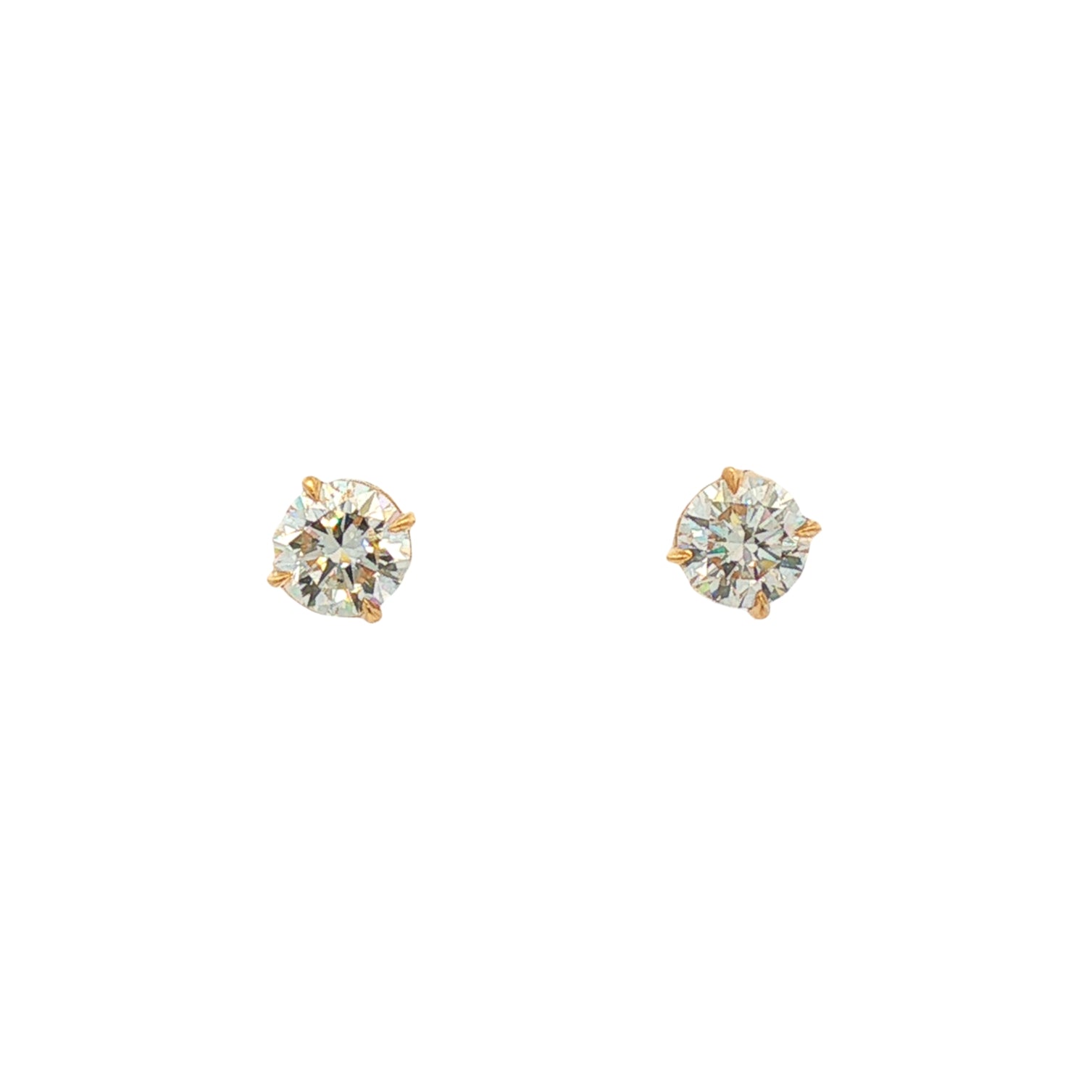 14kt Yellow Gold Lab Diamond Studs