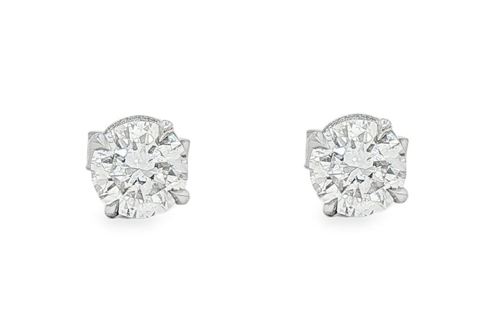 14kt White Gold Lab Diamond Studs