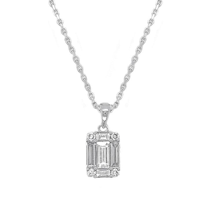 18kt White Gold Diamond Pendant