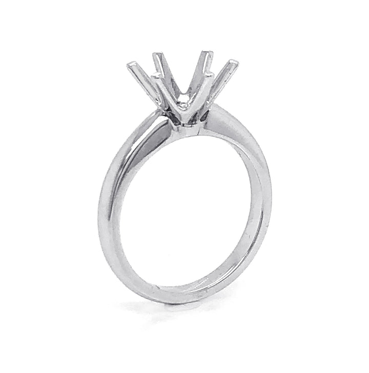 18kt White Gold Semi Mount