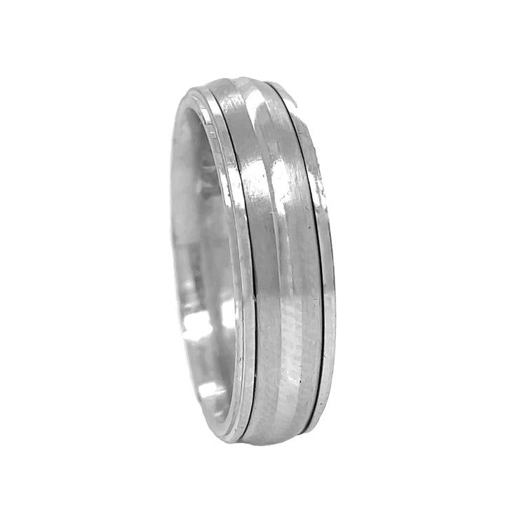 14kt White Gold Men's Wedding Band