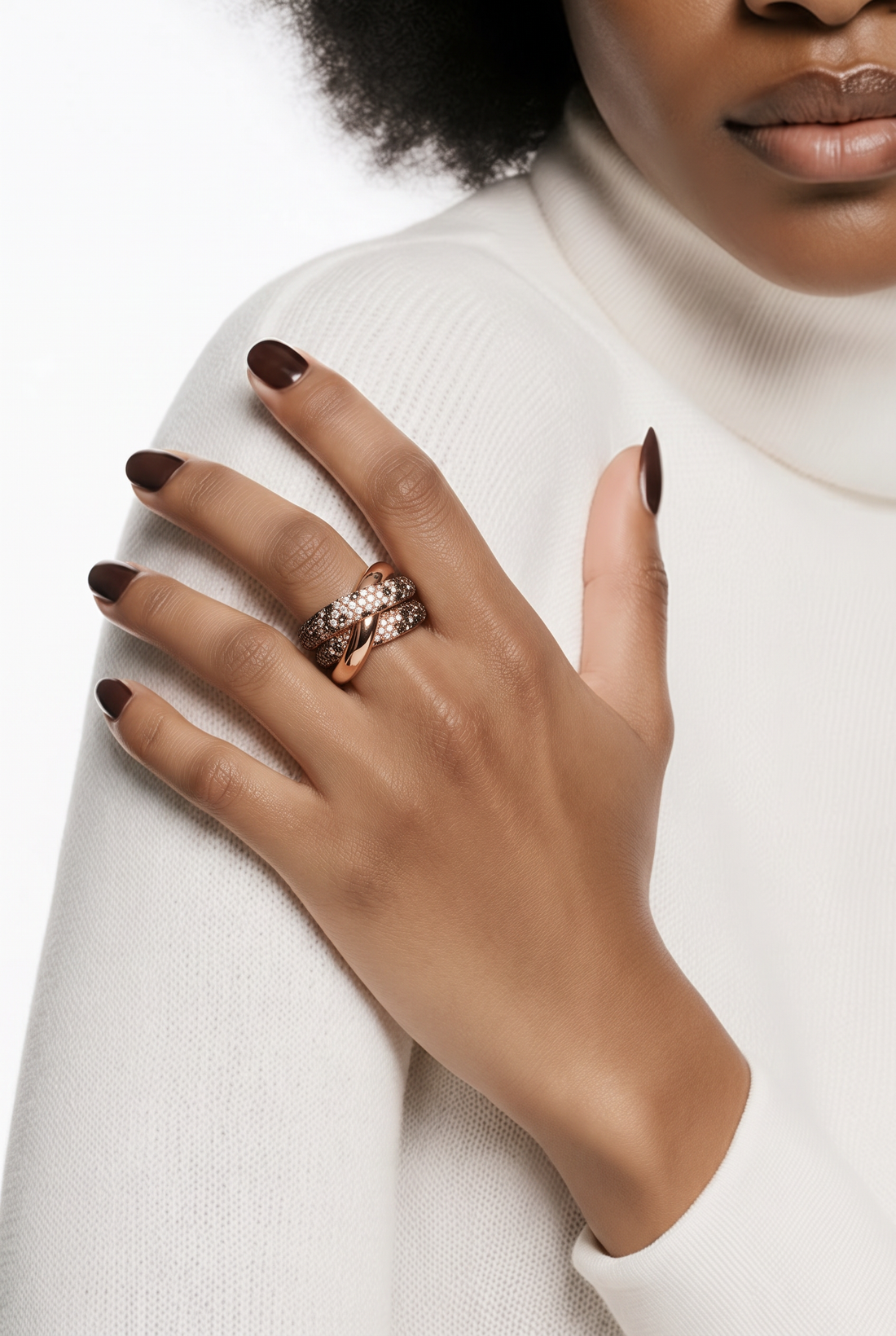 18kt Rose Gold Diamond Ring