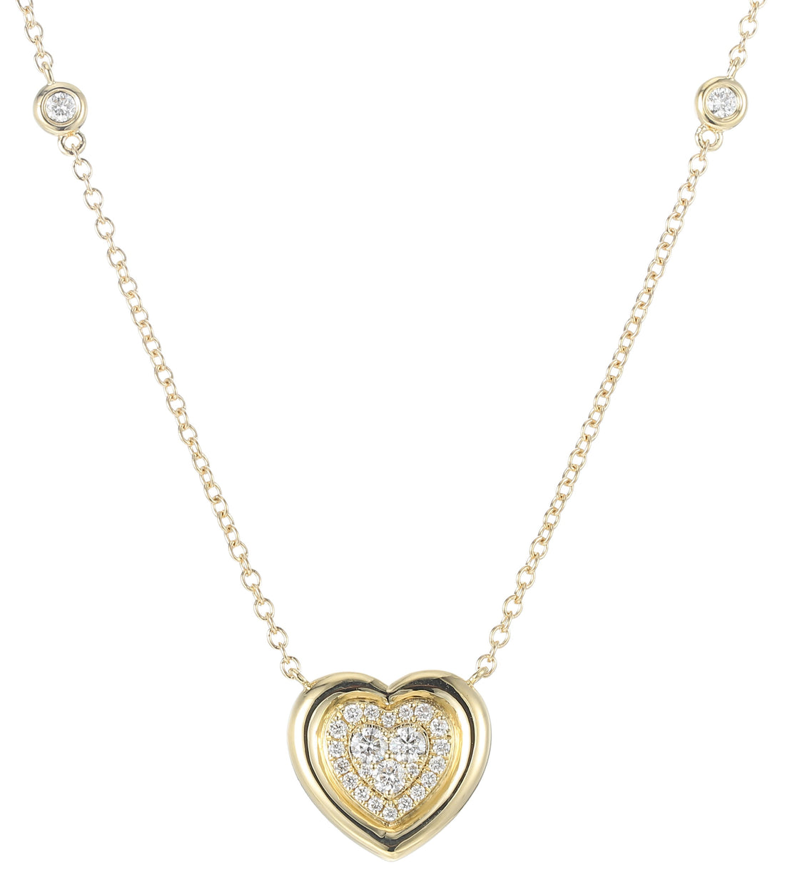 18kt Yellow Gold Diamond Pendant