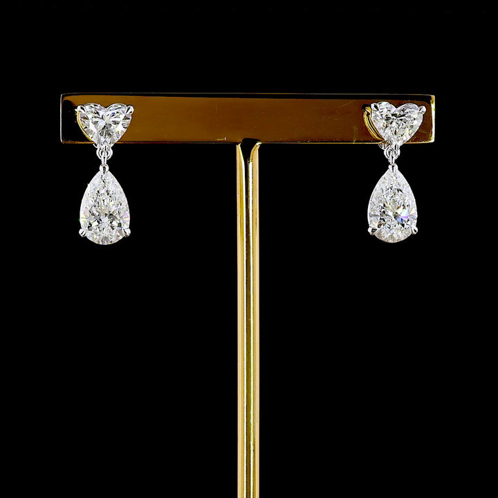 14kt White Gold Lab Diamond Earrings
