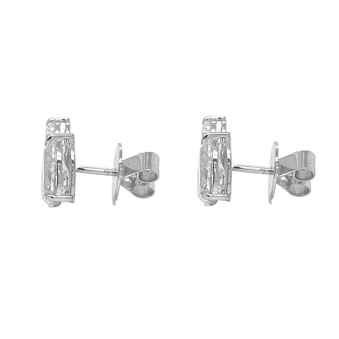 14kt White Gold Lab Diamond Earrings